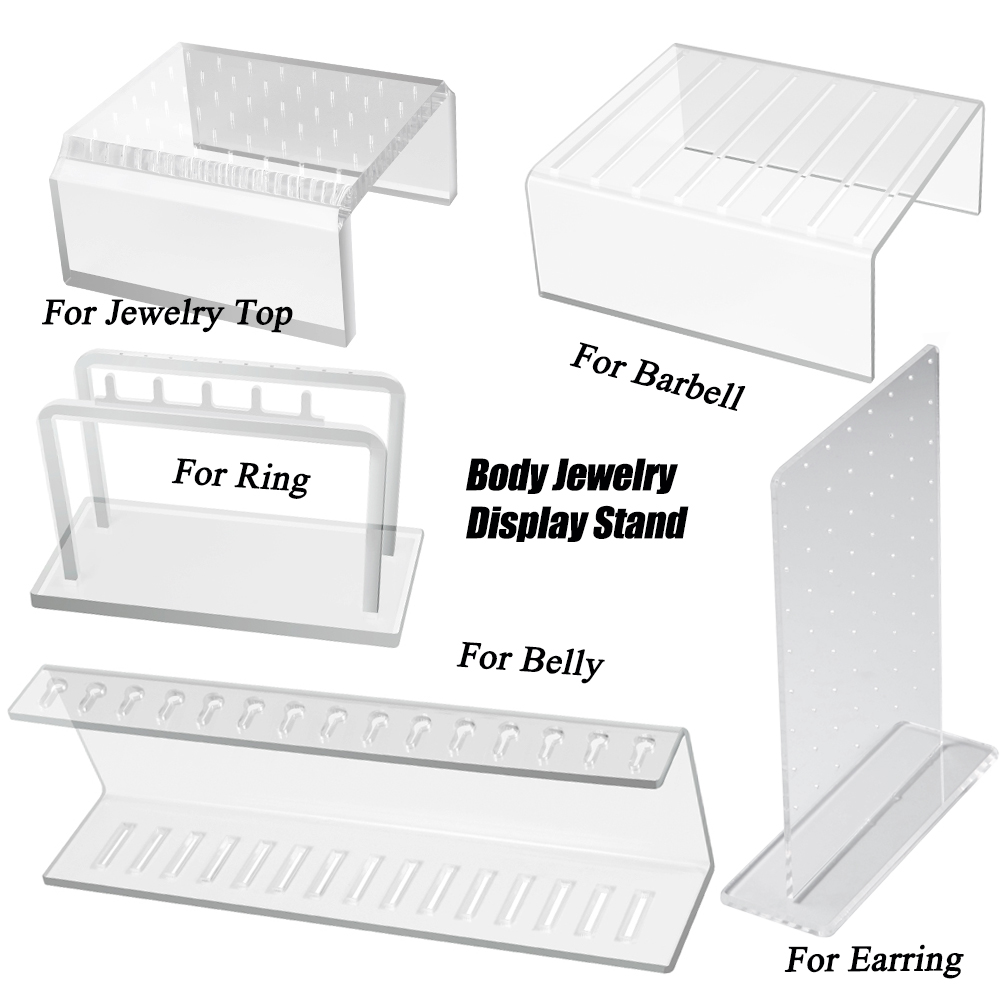 Body Jewelry Display Case - Body Piercing เครื่องประดับผู้ถือจอแสดงผลชั้นวางอะคริลิคผู้ขายกล่องเครื่องประดับชั้นวางของ Multi ตุ้มหูเก็บเครื่องมือ