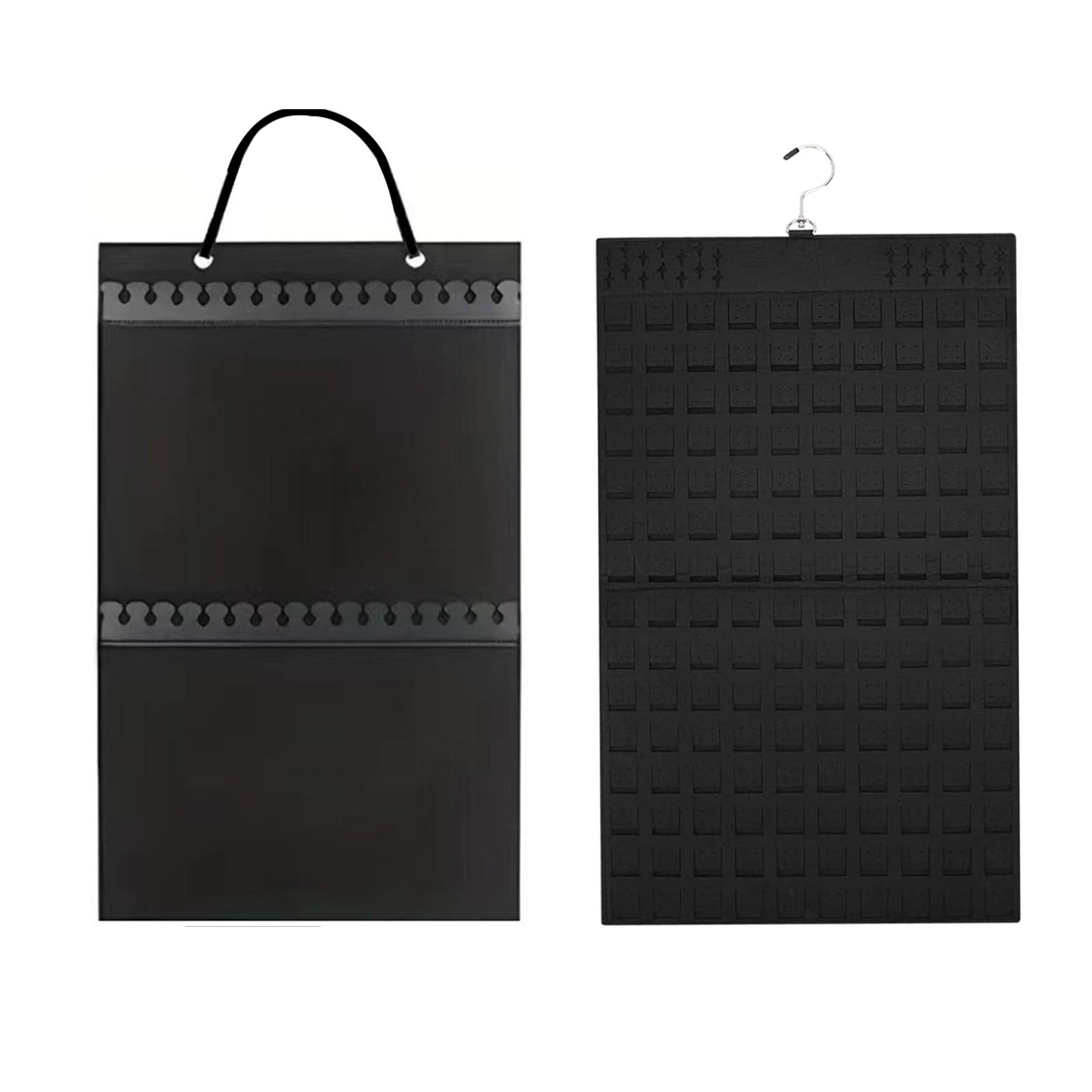 Body Jewelry Display Case - ที่แขวนเครื่องประดับแบบพับได้สองด้าน สำหรับเก็บเครื่องประดับข้อเท้า ติดผนัง ใช้ได้กับตู้เสื้อผ้า ร้านค้า ท่องเที่ยว
