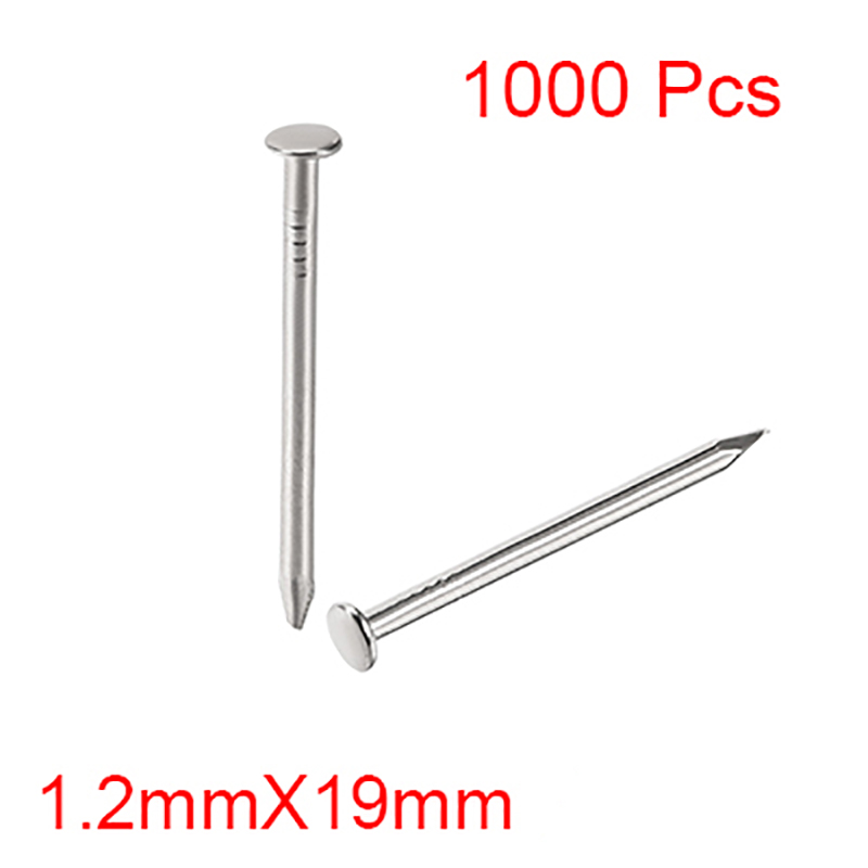Body Jewelry Display Case - 1000Pcs 1.2X19Mm Tiny เล็บขนาดเล็ก Mini หมุดหัวกลมสตั๊ดสำหรับเครื่องประดับหน้าอกกล่องบานพับเฟอร์นิเจอร์กลองภาพ