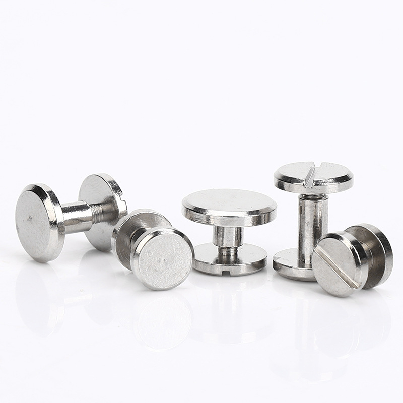 Body Jewelry Chicago - 10ชิ้นทองเหลืองชุบนิกเกิลผูกพันสกรูชิคาโกหมุดกระดุมเล็บสำหรับอัลบั้มรูปปฏิทินสูตรเมนูรัดกระเป๋าสตางค์คาดเข็มขัด