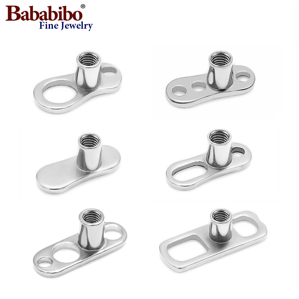 Body Jewelry Dermal - 10pcs 14G 2 มม./2.5 มม.G23 ไทเทเนียม