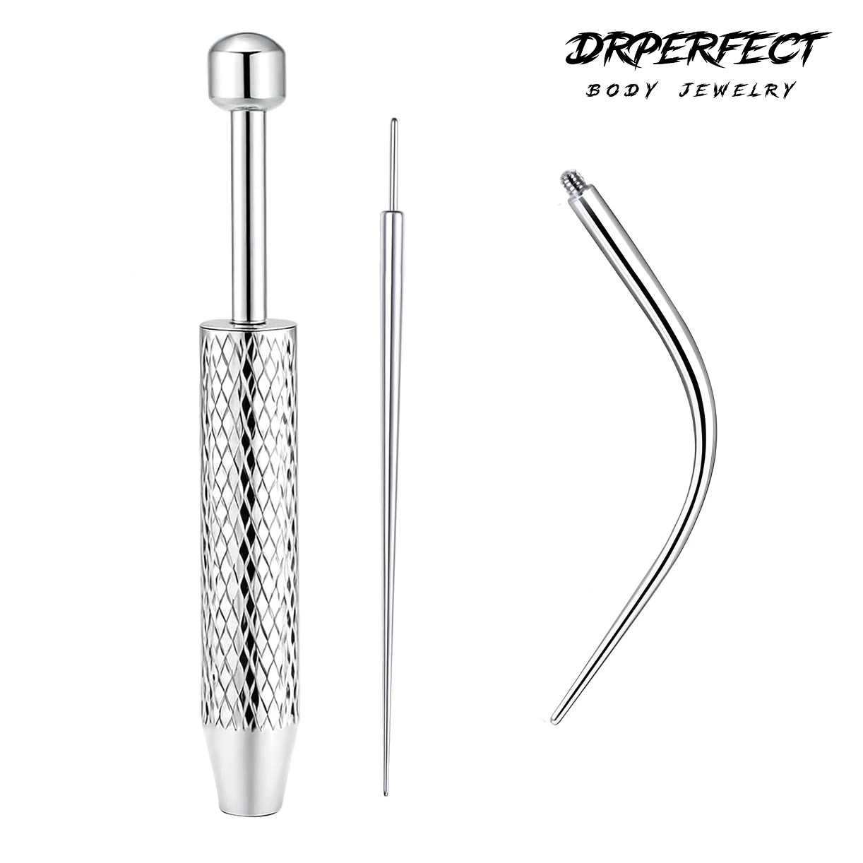 Body Jewelry Changing Kit - เครื่องมือจับแท่งเจาะ Drperfect สำหรับเปลี่ยนเครื่องประดับ ทำจากสแตนเลส ใช้สำหรับเจาะร่างกาย เช่น