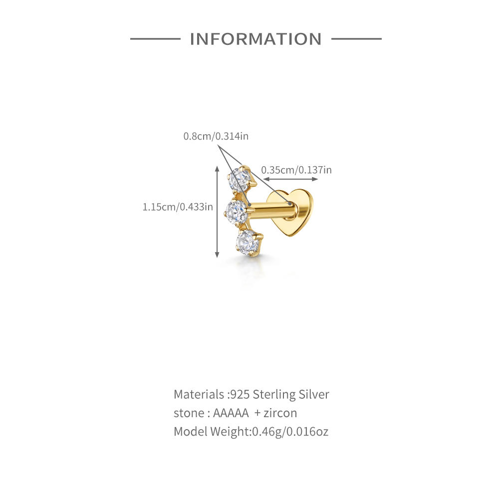 AIDE หัวใจรอบบอลแบน Helix Pier - Body Jewelry Flat Back บทวิจารณ์และราคา