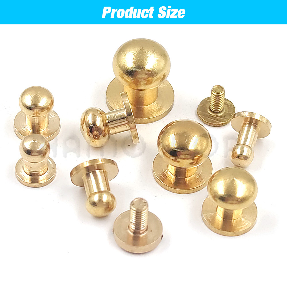 10 ชิ้นทองเหลืองปุ่มเข็มขัดกระ - Body Jewelry Chicago บทวิจารณ์และราคา