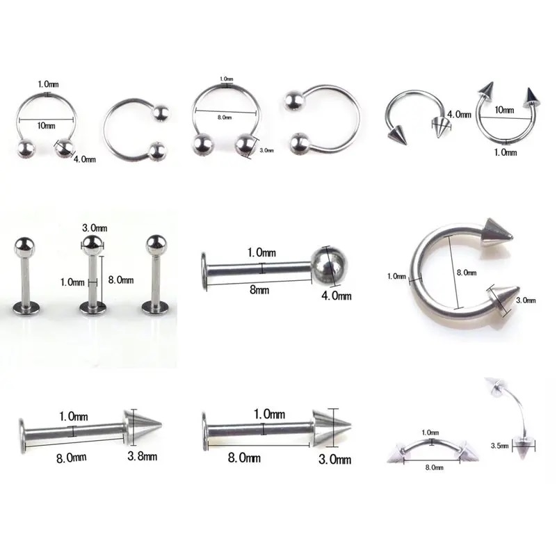 จิวเวอรี่สเตนเลสสตีลแบบรวมขนาด - Body Jewelry Display Case บทวิจารณ์และราคา