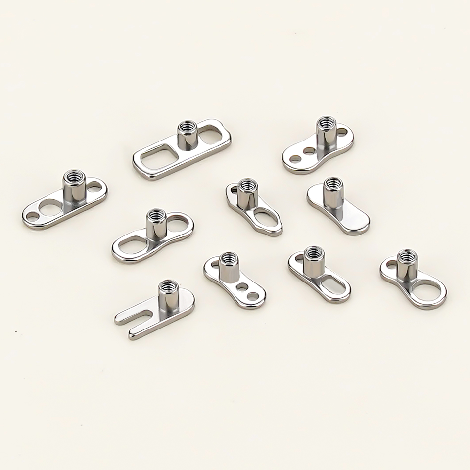 ฐานเจาะผิวไทเทเนียม 5 ชิ้น/10  - Body Jewelry Dermal บทวิจารณ์และราคา