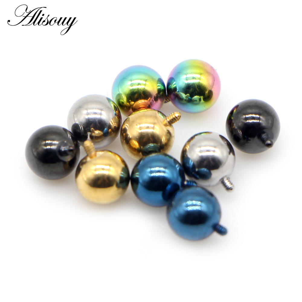 Alisouy 2PCS 3/4/5/6mm 16G สแต - Body Jewelry Dermal บทวิจารณ์และราคา