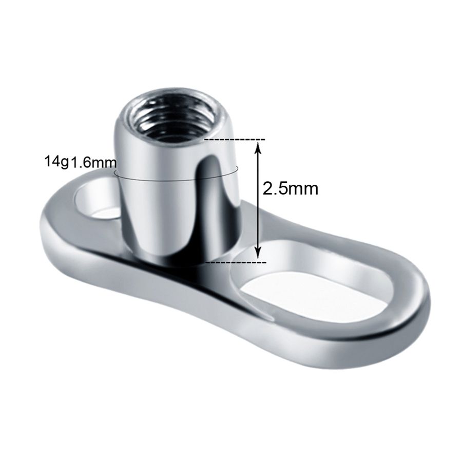 10 ชิ้น/ล็อต G23 ไทเทเนียม Mic - Body Jewelry Dermal บทวิจารณ์และราคา