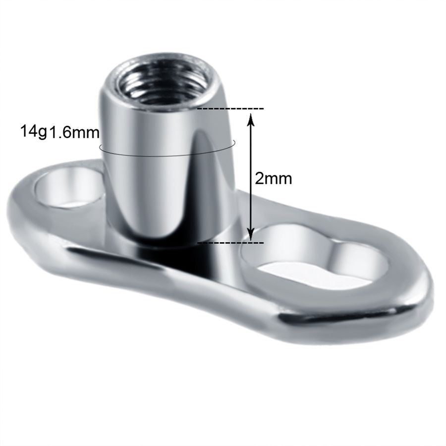 10 ชิ้น/ล็อต G23 ไทเทเนียม Mic - Body Jewelry Dermal บทวิจารณ์และราคา