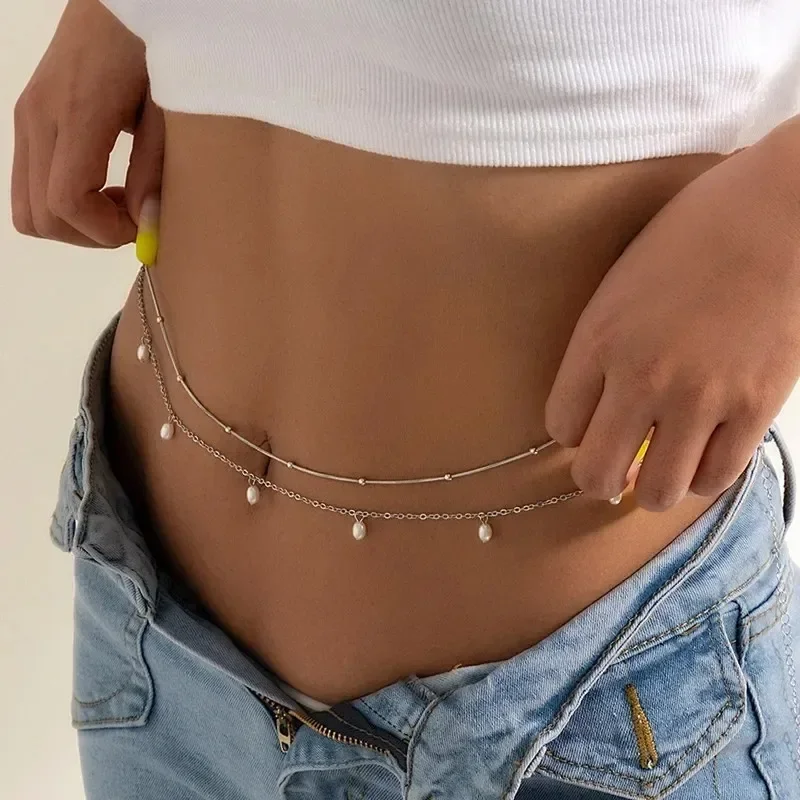 ใหม่ Charm เซ็กซี่ Double Laye - Body Jewelry Women บทวิจารณ์และราคา