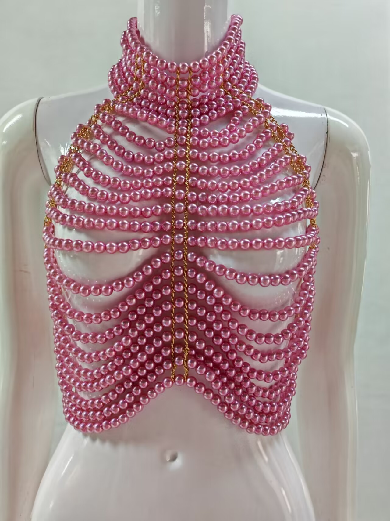 เสื้อกล้ามสตรีคอปกแขนกุดเปลือย - Body Jewelry For Backless Dress บทวิจารณ์และราคา