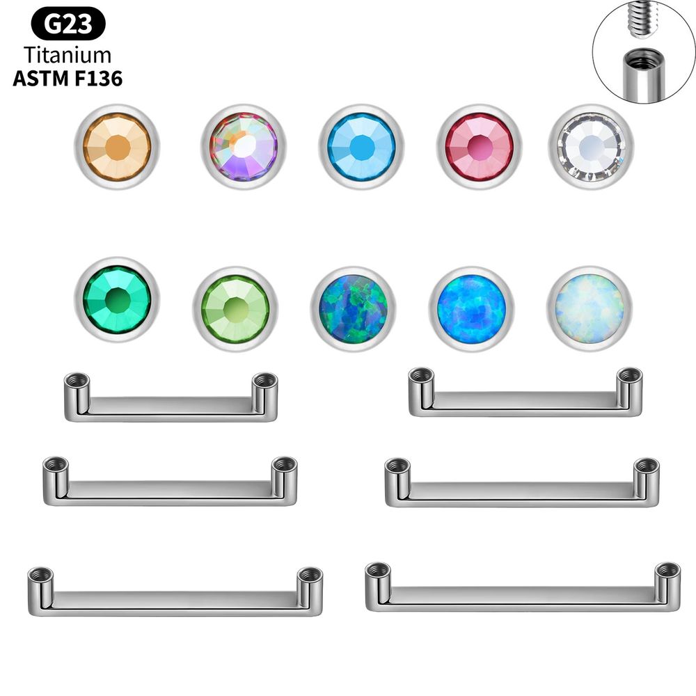 จิวเจาะผิวหนังไทเทเนียม ASTM F - Body Jewelry Dermal บทวิจารณ์และราคา
