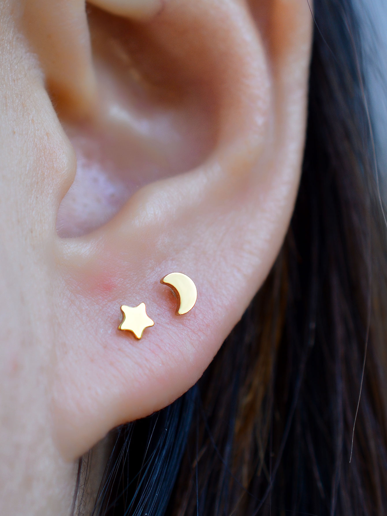 16G เจาะไทเทเนียมเหล็กด้ายภายใ - Body Jewelry Flat Back บทวิจารณ์และราคา