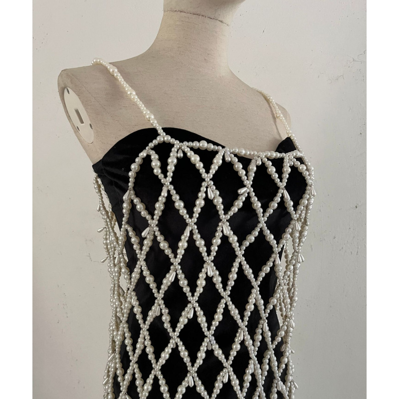 ชุดเดรสไข่มุกทรงหยดน้ำประดับลู - Body Jewelry For Backless Dress บทวิจารณ์และราคา