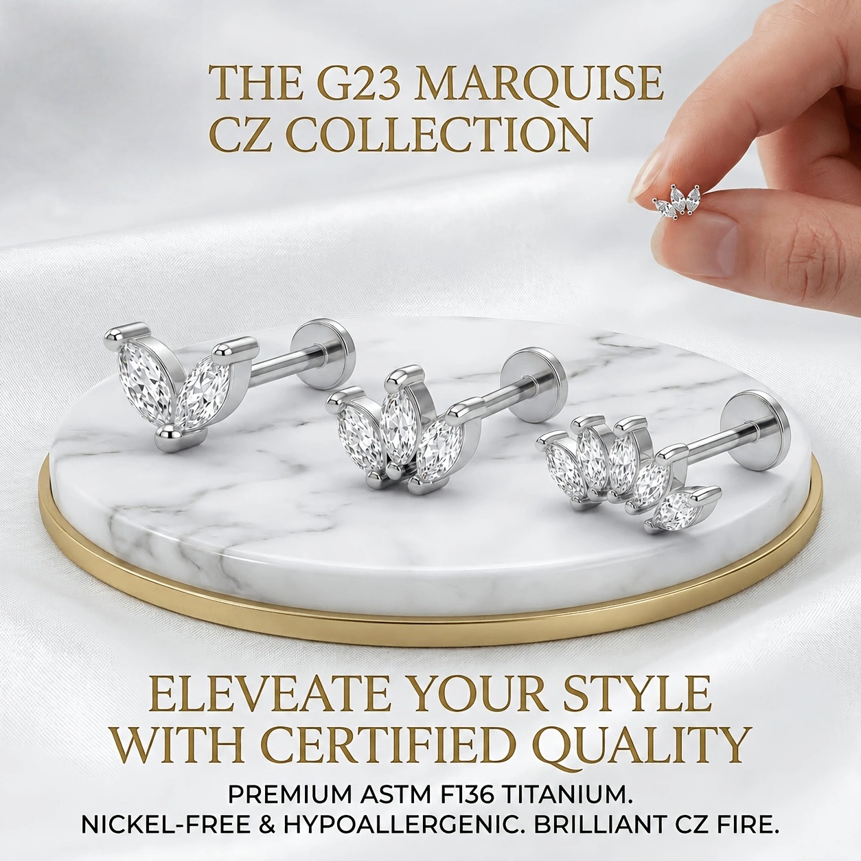 ต่างหูแบบห่วง EVISPOL F136 G23 - Body Jewelry Flat Back บทวิจารณ์และราคา