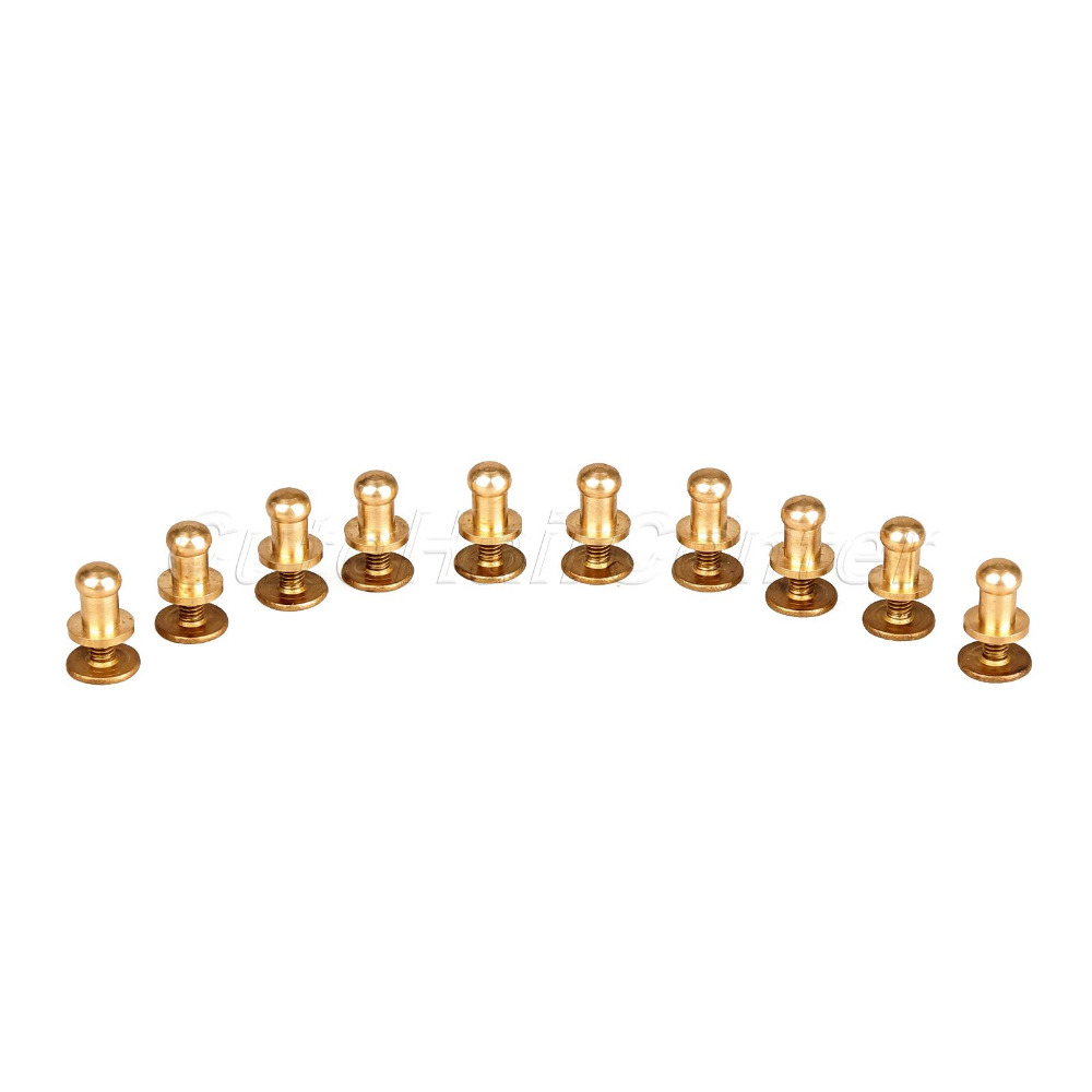 10ชิ้น/เซ็ตทองเหลือง Rivet รอบ - Body Jewelry Chicago บทวิจารณ์และราคา