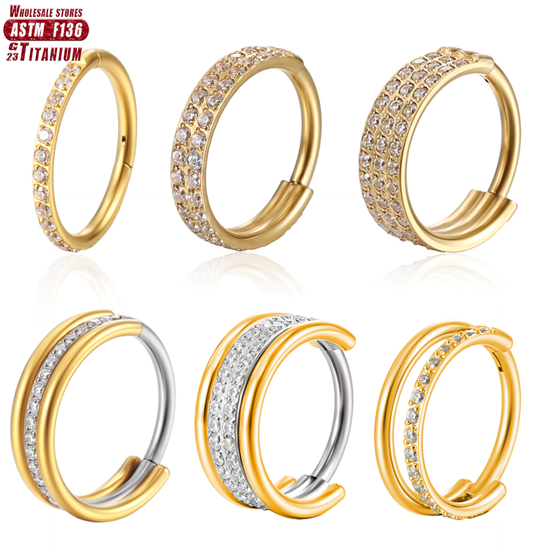 F136 ไทเทเนียมแหวนจมูก Implant - Body Jewelry Implant Grade บทวิจารณ์และราคา