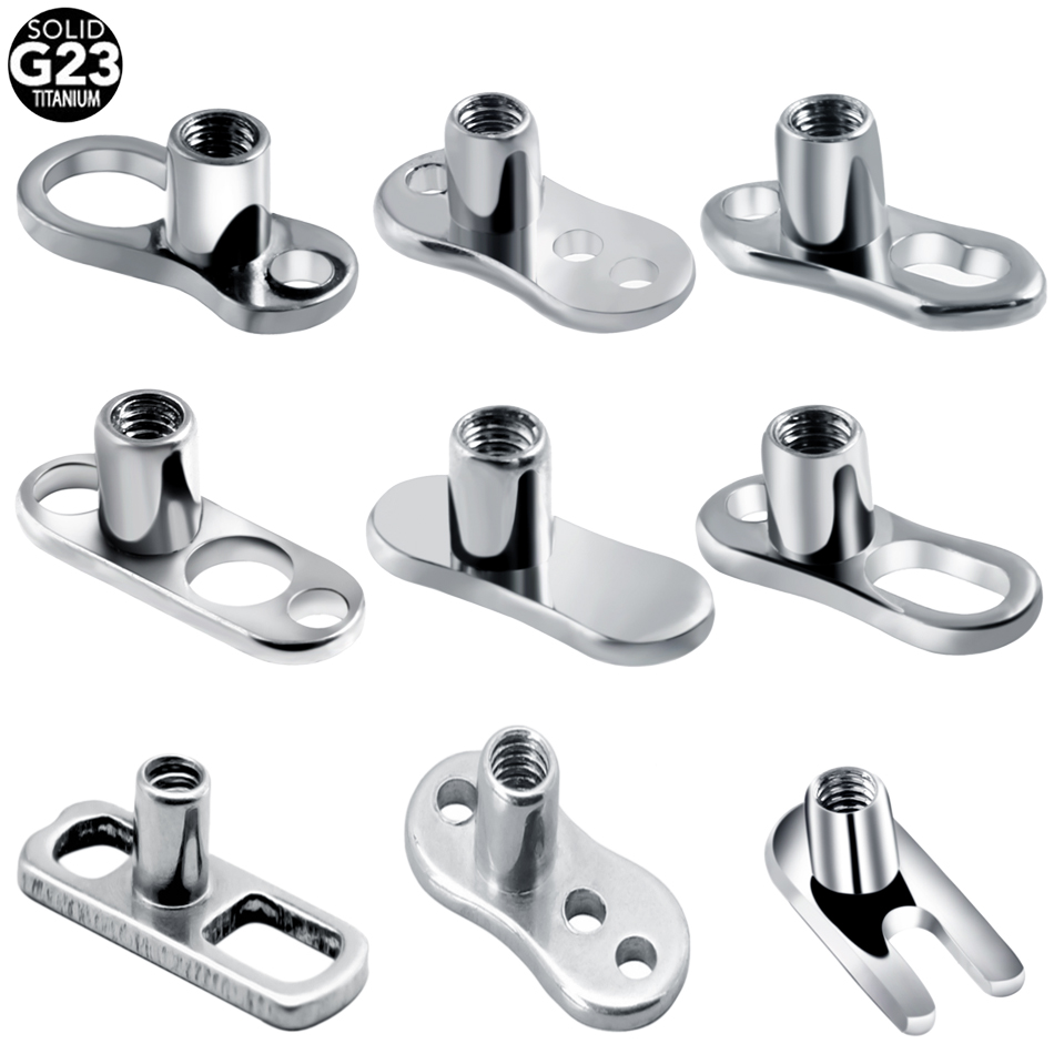 1PC G23ไทเทเนียมเจาะ Micro Der - Body Jewelry Dermal บทวิจารณ์และราคา