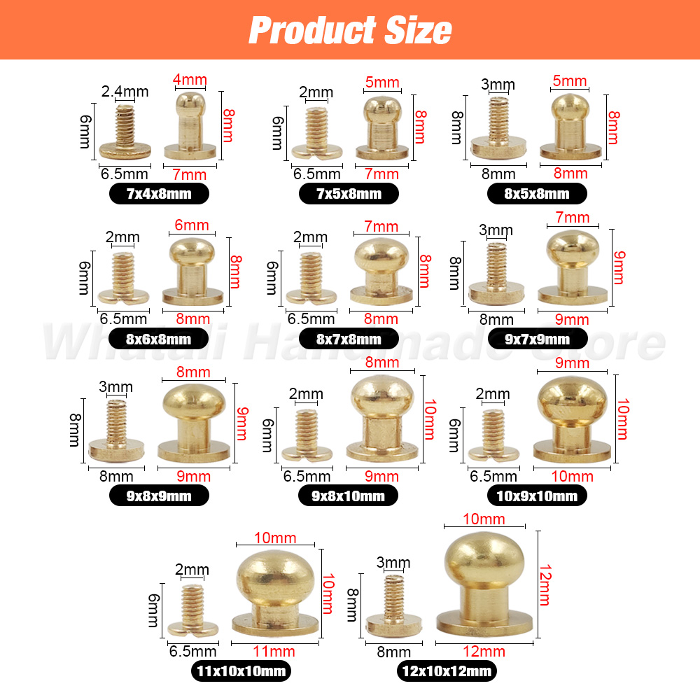 10 ชิ้นทองเหลืองปุ่มเข็มขัดกระ - Body Jewelry Chicago บทวิจารณ์และราคา