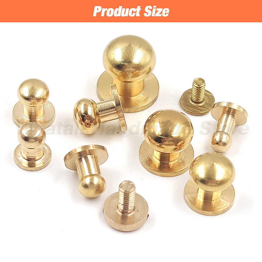 10 ชิ้นทองเหลืองปุ่มเข็มขัดกระ - Body Jewelry Chicago บทวิจารณ์และราคา