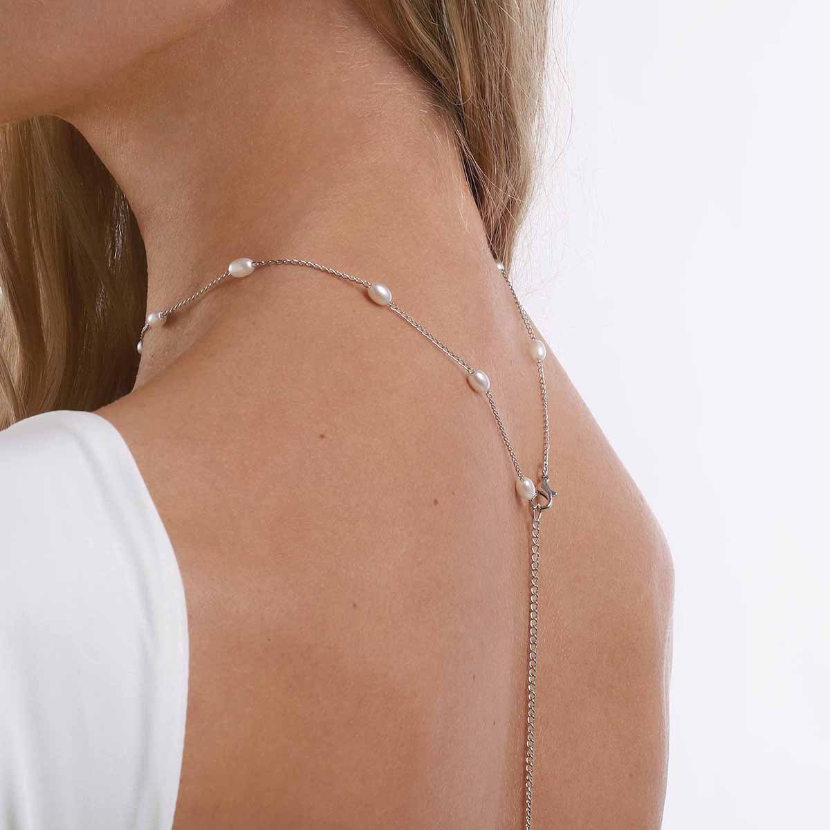 สร้อยคอประดับหลังแบบหรูหรา พร้ - Body Jewelry For Backless Dress บทวิจารณ์และราคา
