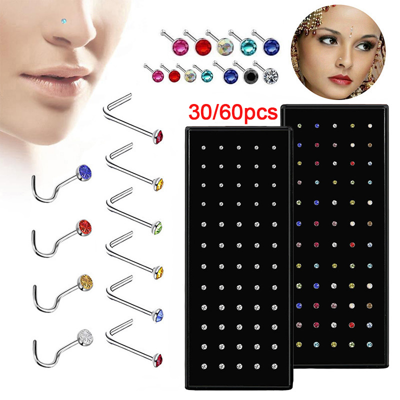 ชุดเครื่องประดับจมูกสแตนเลสทรง - Body Jewelry Changing Kit บทวิจารณ์และราคา