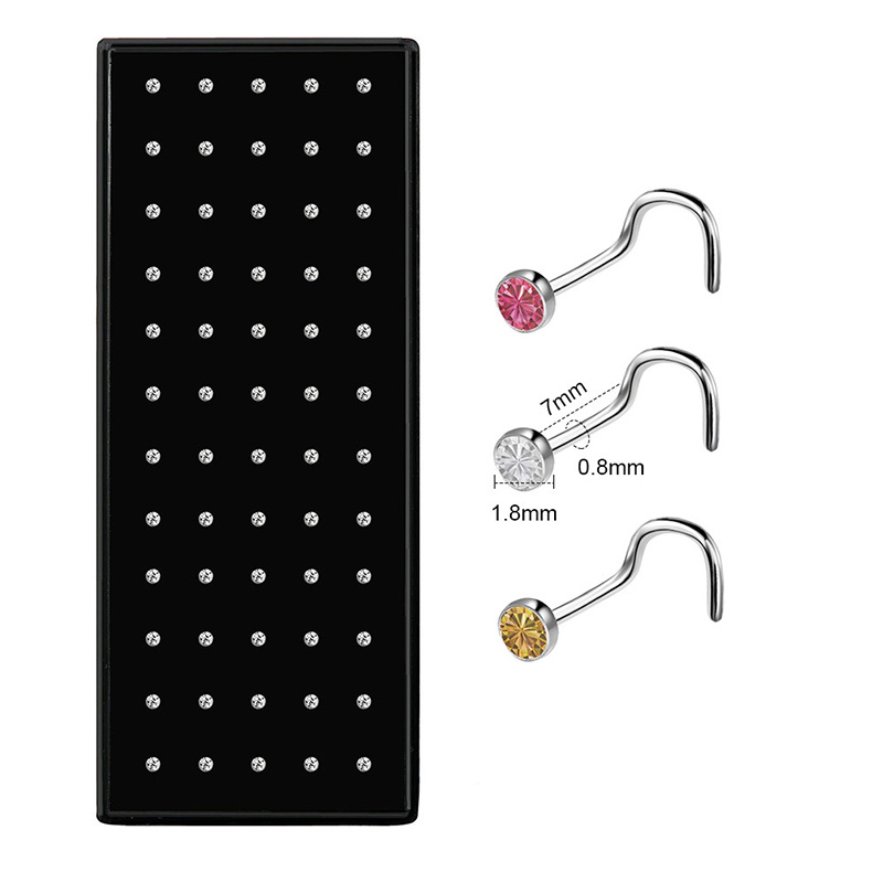 ชุดเครื่องประดับจมูกสแตนเลสทรง - Body Jewelry Changing Kit บทวิจารณ์และราคา