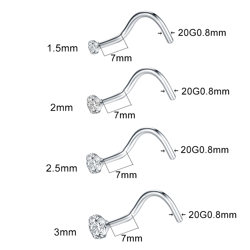 จิวเจาะจมูกไทเทเนียมเกรดอิมแพล - Body Jewelry Implant Grade บทวิจารณ์และราคา