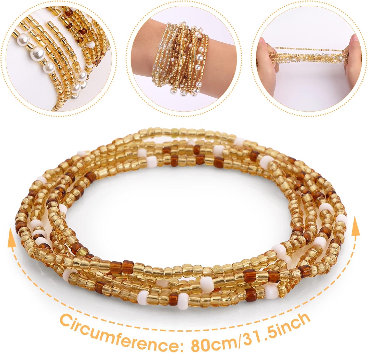ลูกปัดคาดเอวสำหรับผู้หญิง ลูกป - Body Jewelry Changing Kit บทวิจารณ์และราคา