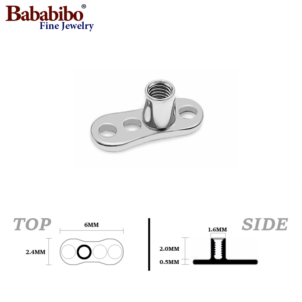 10pcs 14G 2 มม./2.5 มม.G23 ไทเ - Body Jewelry Dermal บทวิจารณ์และราคา
