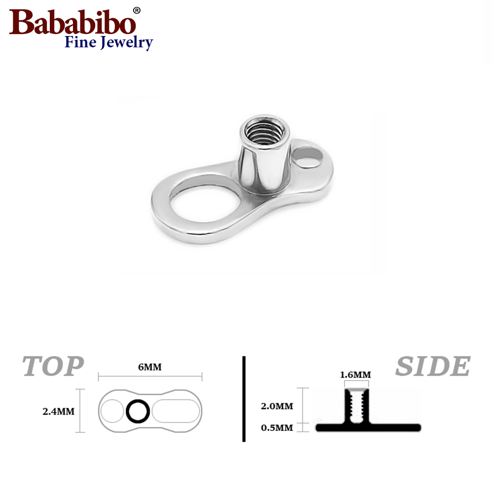 10pcs 14G 2 มม./2.5 มม.G23 ไทเ - Body Jewelry Dermal บทวิจารณ์และราคา