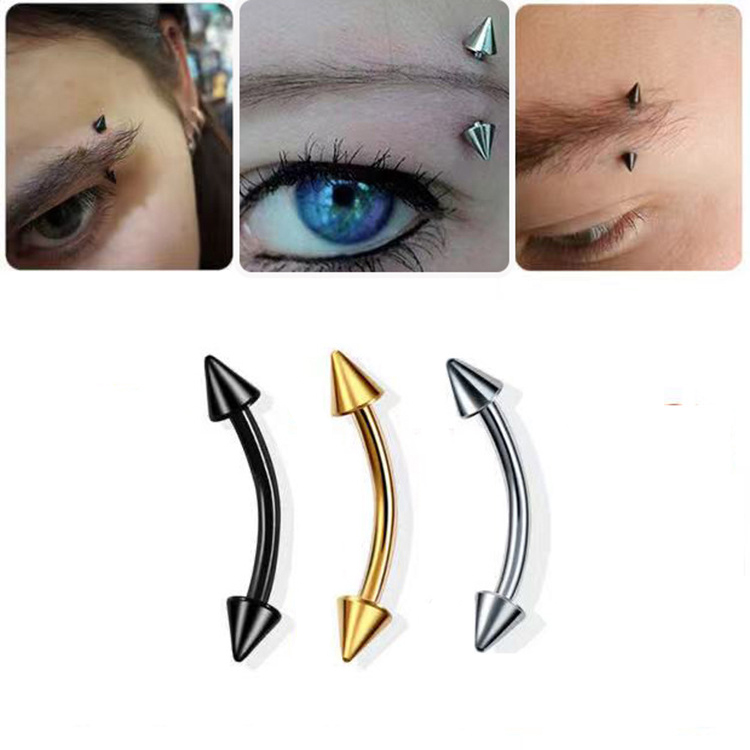 2 ชิ้นไทเทเนียมเหล็กเจาะคิ้วสต - Body Jewelry Flat Back บทวิจารณ์และราคา