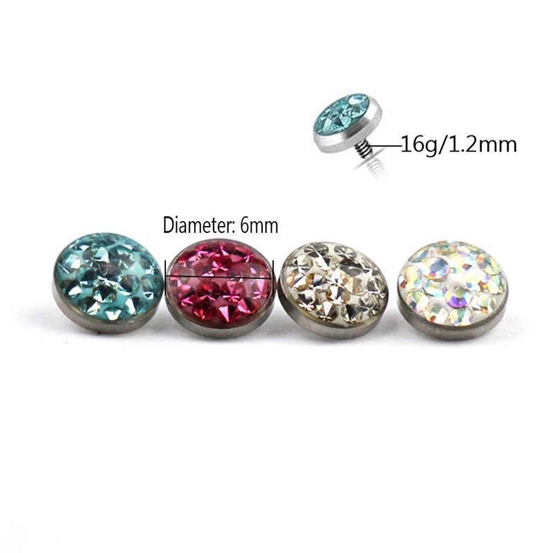 1PC Dermal Anchor TOP Piercing - Body Jewelry Dermal บทวิจารณ์และราคา