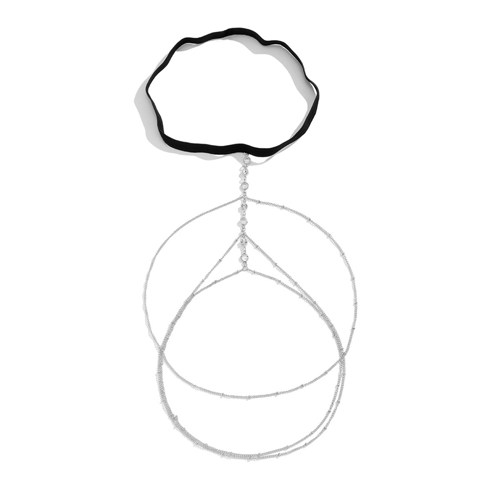 สายรัดขาคริสตัลแบบยืดหยุ่นสไตล - Body Jewelry Women บทวิจารณ์และราคา