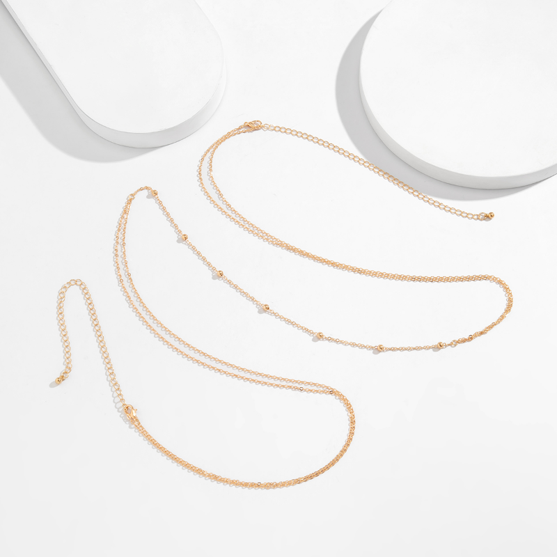 สร้อยคอแบบไขว้หน้าอก สร้อยประด - Body Jewelry Women บทวิจารณ์และราคา