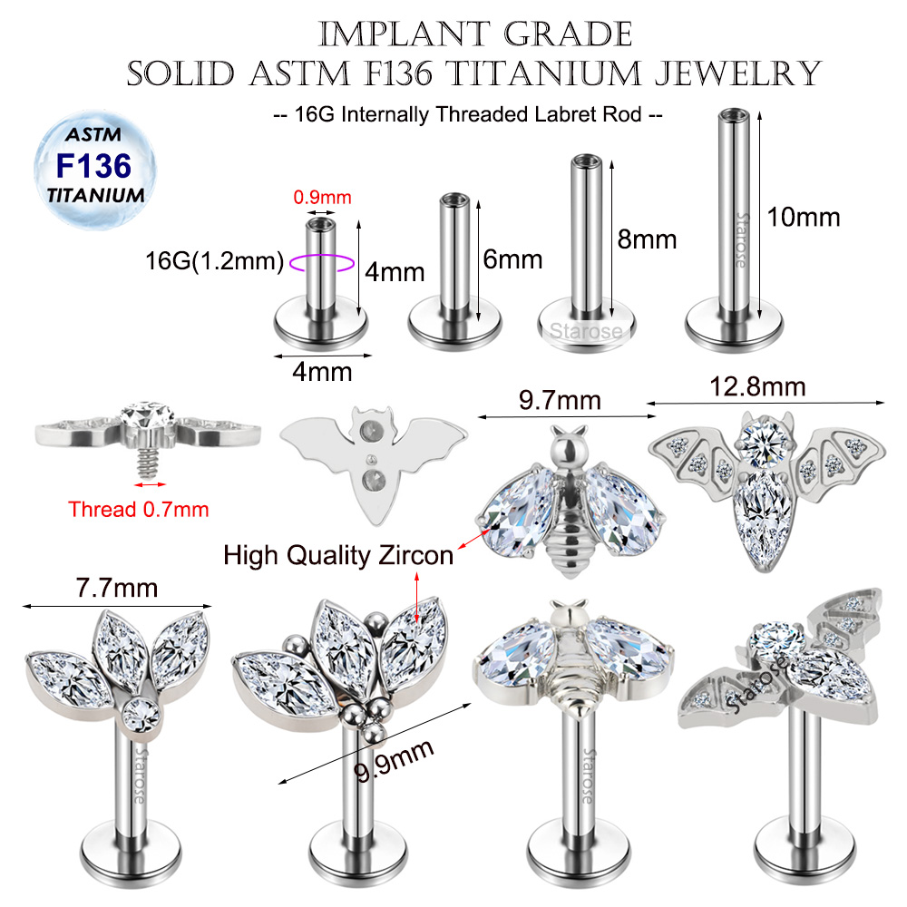 Implant เกรด ASTM F-136ไทเทเนี - Body Jewelry Implant Grade บทวิจารณ์และราคา