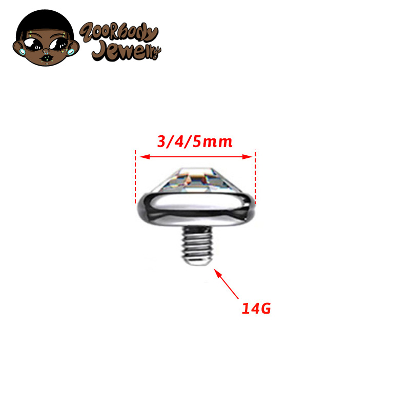 ต่างหูไทเทเนียม ASTM F136 แบบโ - Body Jewelry Dermal บทวิจารณ์และราคา