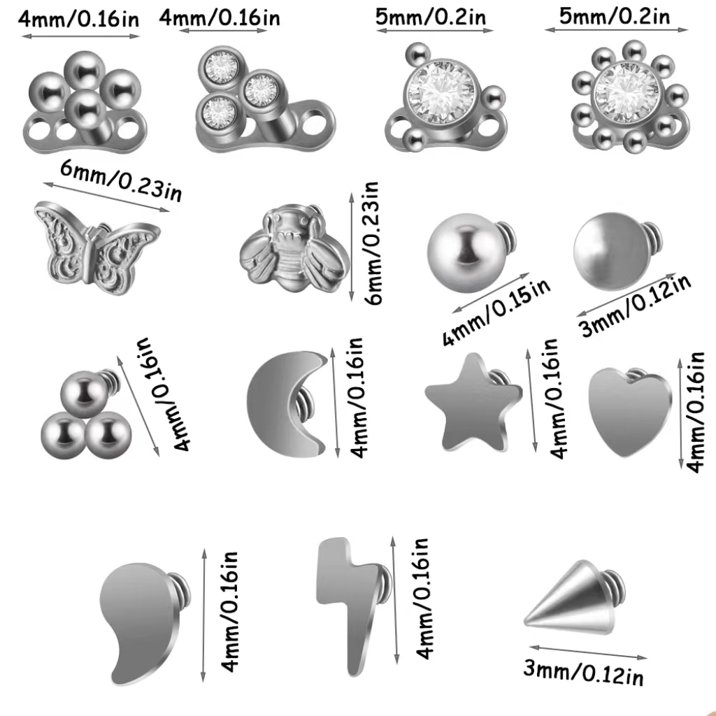 1ชิ้น G23ไทเทเนียมไฟโอปอลเดอร์ - Body Jewelry Dermal บทวิจารณ์และราคา