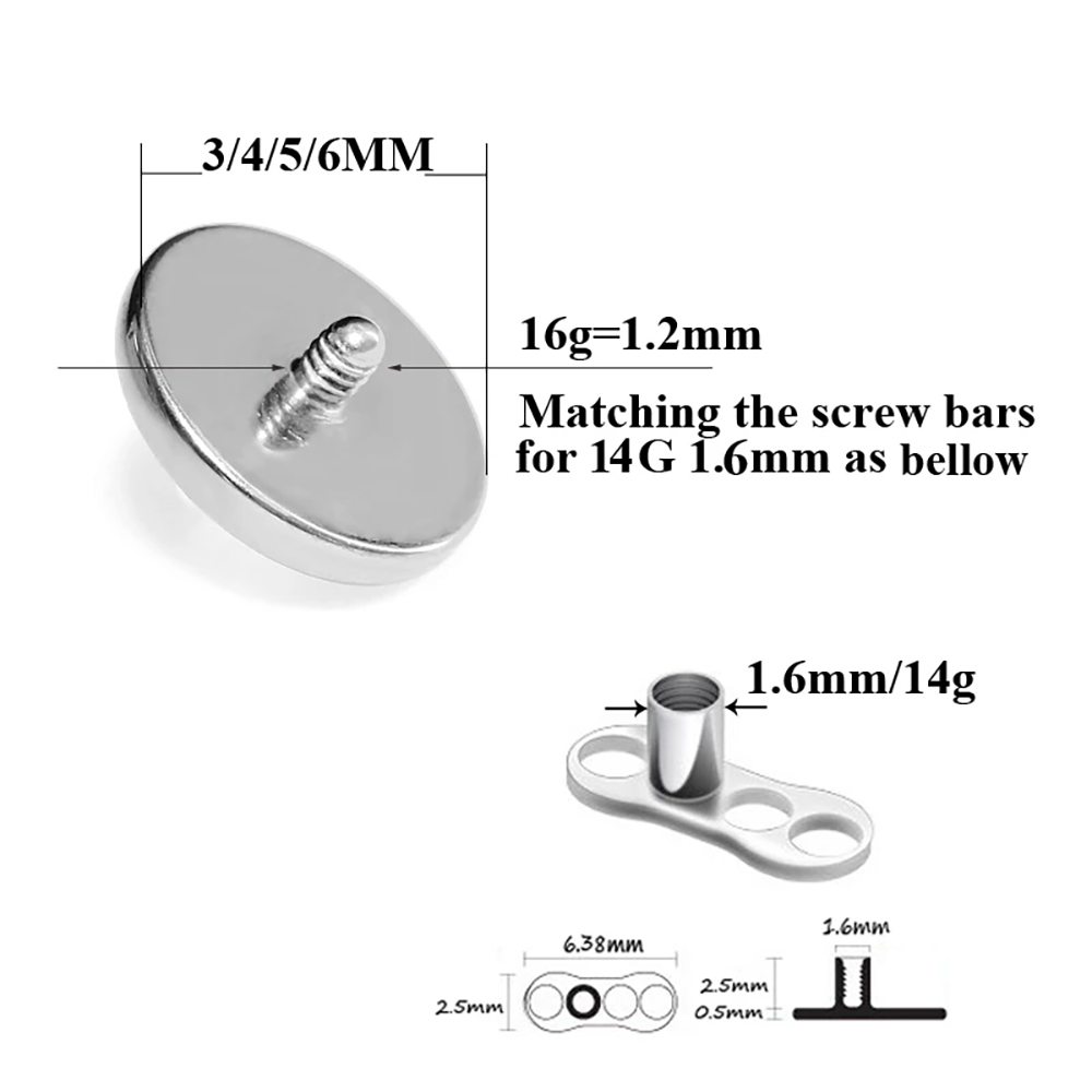 1ชิ้น G23ไทเทเนียมไฟโอปอลเดอร์ - Body Jewelry Dermal บทวิจารณ์และราคา