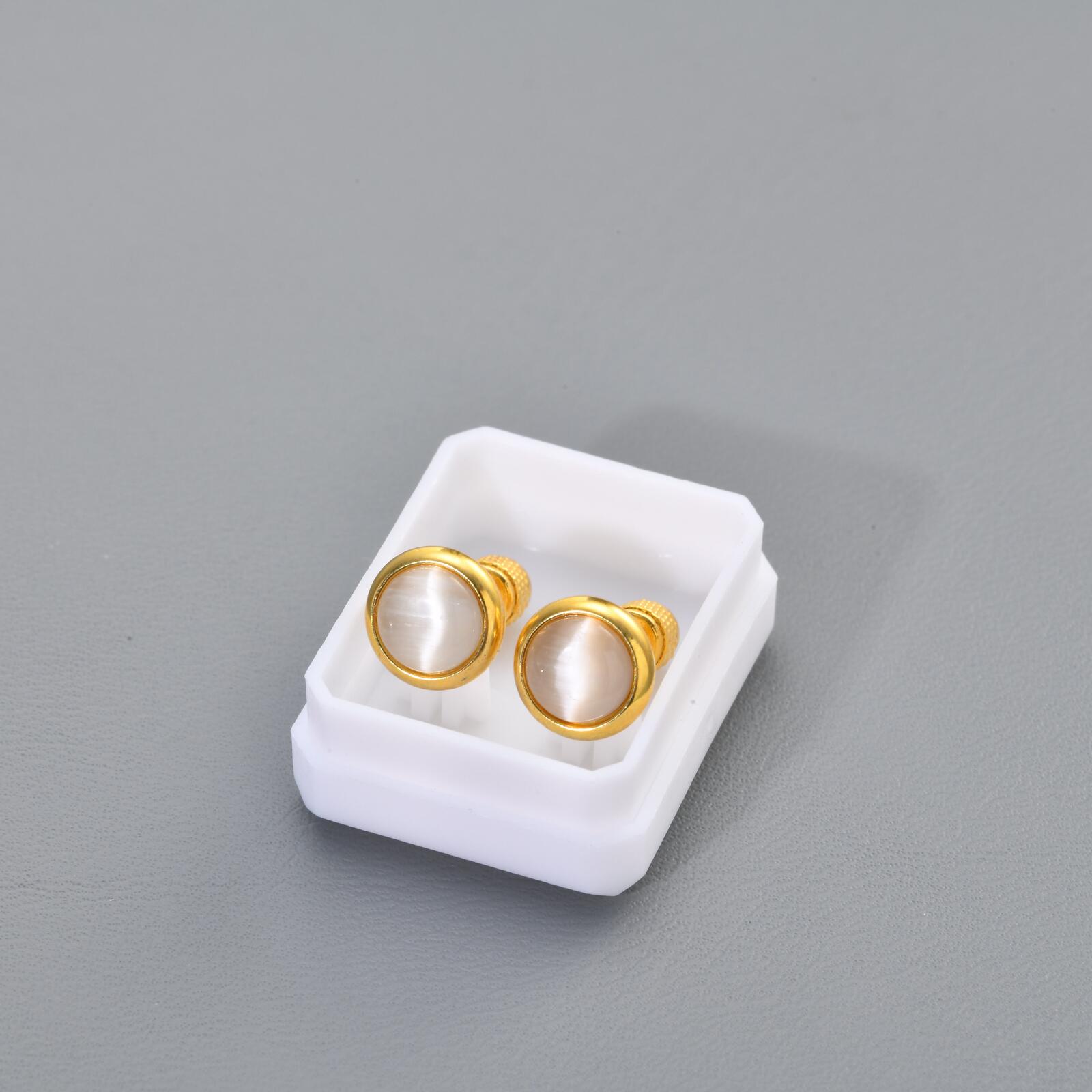 ต่างหูแบบติดหูประดับพลอยประจำเ - Body Jewelry Flat Back บทวิจารณ์และราคา
